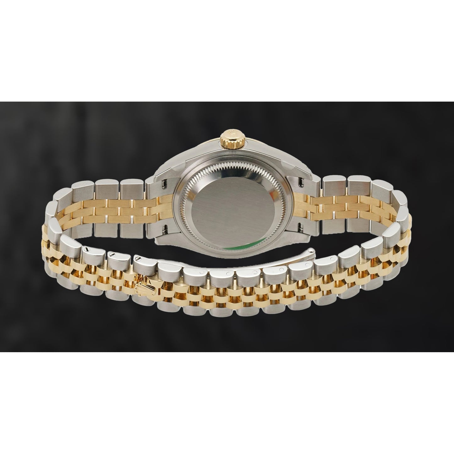 natural diamond watch top view