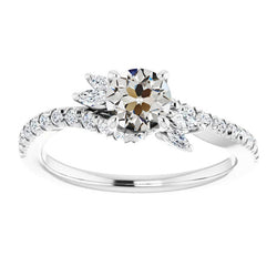 Natural Diamond Ring 2.50ct - White Gold 14K