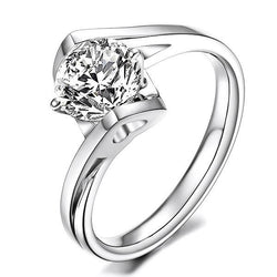 Round Cut 2.85 Ct Natural Earth Mined Diamond Anniversary Solitaire Ring