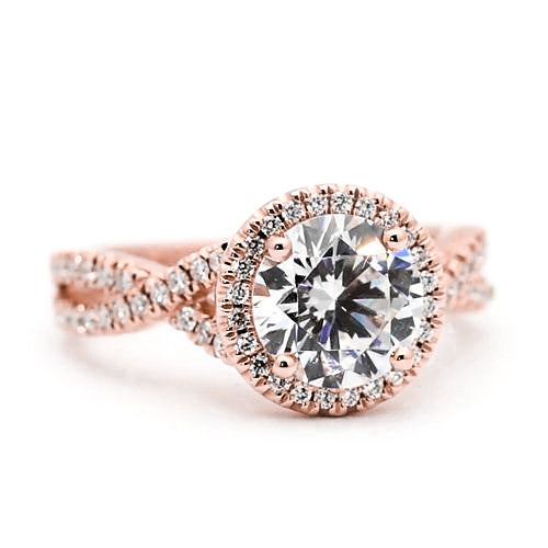 Rose Gold Diamond Engagement Ring