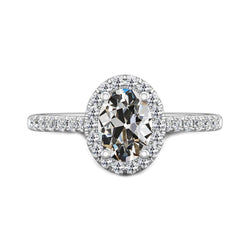 Natural Diamond Ring 5ct - White Gold 14K