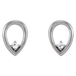 Round Diamond Old Miner Stud Earrings 1 Carat Teardrop Style Jewelry