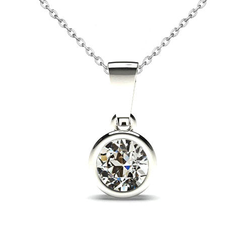 natural round diamond 1ct watch front view