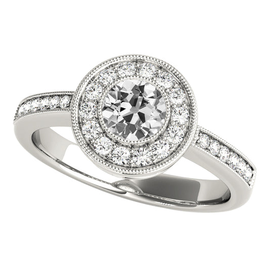 natural round diamond 3.50ct watch front view