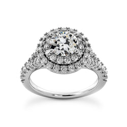 Natural Diamond Ring 5.50ct - White Gold 14K