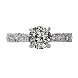 Natural Diamond Ring 4.50ct - White Gold 14K