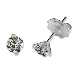 Natural Diamond Earring 3ct - White Gold 14K