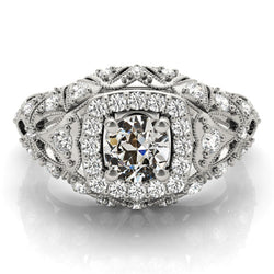 Natural Diamond Ring 4.25ct - White Gold 14K