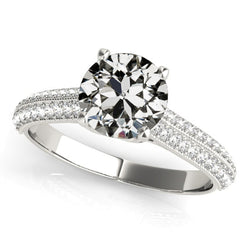 Natural Diamond Ring 4.75ct - White Gold 14K