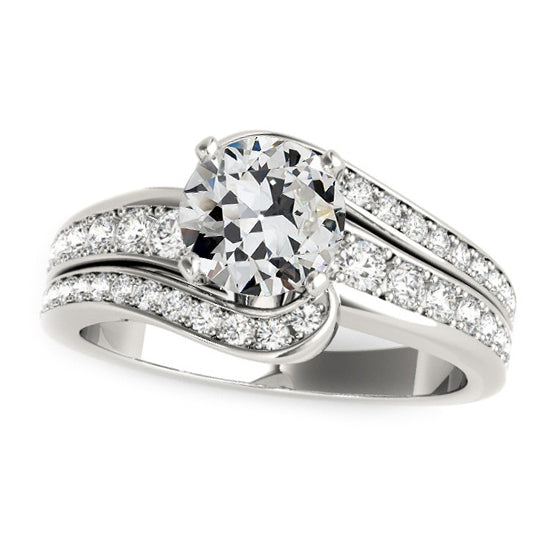 Round Old Mine European Diamond Ring