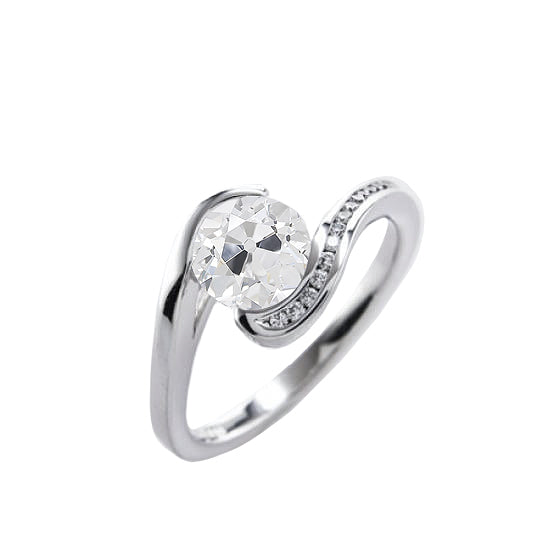 Round Old Miner Diamond Ring