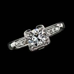 Genuine   Round Old Mine Cut Diamond Wedding Ring 1.75 Carats Gold 14K