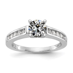 Round Old Mine Cut Genuine Natural Earth Mined Diamond Wedding Ring Channel Set 2.50 Carats