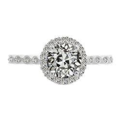 Natural Diamond Ring 2.50ct - White Gold 14K