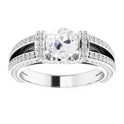 Natural Diamond Ring 6ct - White Gold 14K