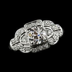 Round Old Miner Diamond Ring Three Stone Style 3.75 Carats Milgrain