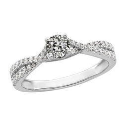 Round Old Miner Real Natural Earth Mined Diamond Ring Twisted Prong Set 3 Carats Gold Jewelry