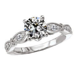 Natural Diamond Ring 2.50ct - White Gold 14K