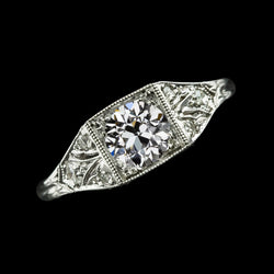 Real  Round Old Miner Diamond Wedding Ring 2.75 Carats Vintage Style