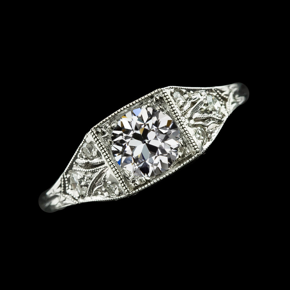 Vintage Style Round Old Miner Diamond Wedding Ring 2.75 Carats 