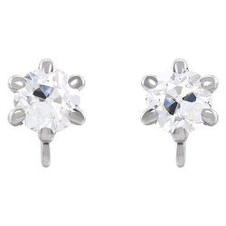 Natural Diamond Earring 4ct - White Gold 14K