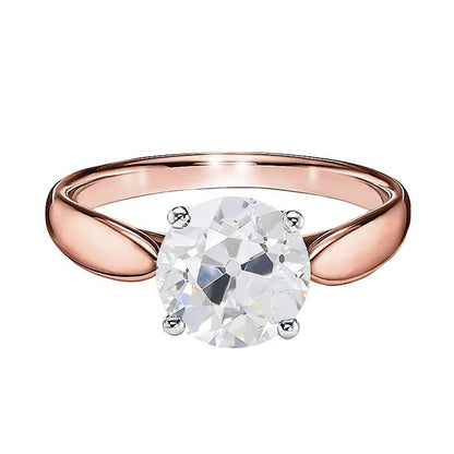 natural round diamond 1.50ct ring front view