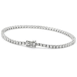 Round Cut 5.40 Ct Lab Grown Diamond Women Tennis Bracelet White Gold