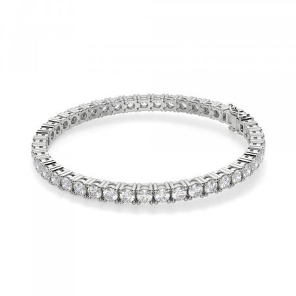 Round Cut 8.10 Carats Lab Grown Diamonds Tennis Bracelet White Gold