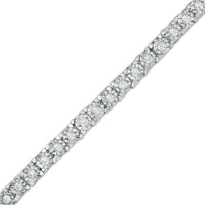 Round Cut Lab Grown Diamond Tennis Bracelet 2.70 Carat Prong Set White Gold
