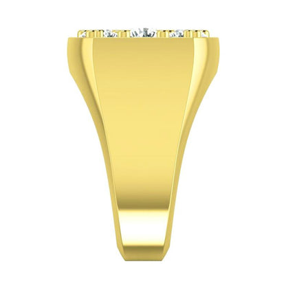 2.80 Carats Round Diamonds Men’s Engagement Ring  Gold 14K