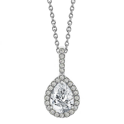 Pear Shape Diamond Pendant