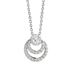 Round & Pear Old Mine Genuine Natural Earth Mined Diamond Halo Circle Pendant 2 Carats With Chain