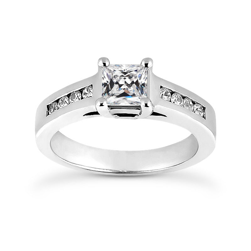 Unique Fancy Sparkling Vintage Style White Gold Weeding Anniversary  Old Miner Diamond Ring Basket Set Gold