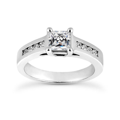 Unique Fancy Sparkling Vintage Style White Gold Weeding Anniversary  Old Miner Diamond Ring Basket Set Gold