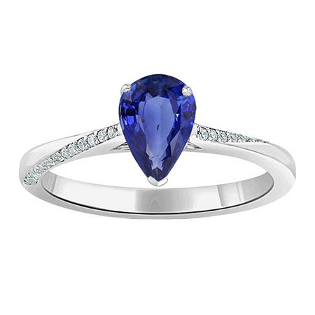 Sapphire Diamond Engagement Ring 2.50 Carats