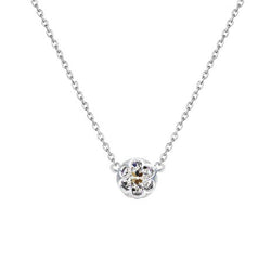 Small Genuine Diamond Women’s Pendant 0.50 Carats Round Old Miner