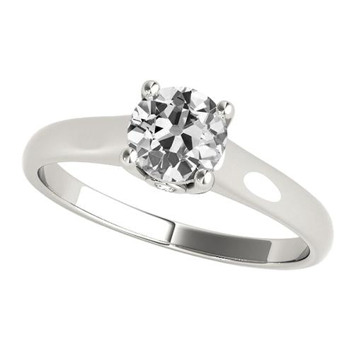 Princess Cut Sparkling Solitaire Anniversary Ring Old Miner