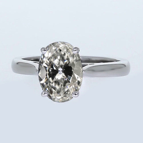 Lady’s Fancy Wedding Engagement White Gold Diamond Solitaire Ring 
