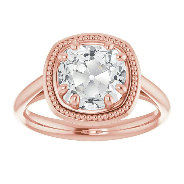 New Solitaire Old Miner Diamond Ring Prong Set