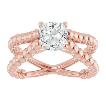 NEw Style Fancy Prong Split Solitaire Ring 