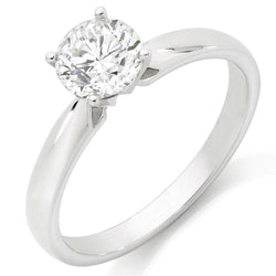 Solitaire Genuine Natural Earth Mined Diamond Anniversary Ring 1.75 Carats White Gold 14K