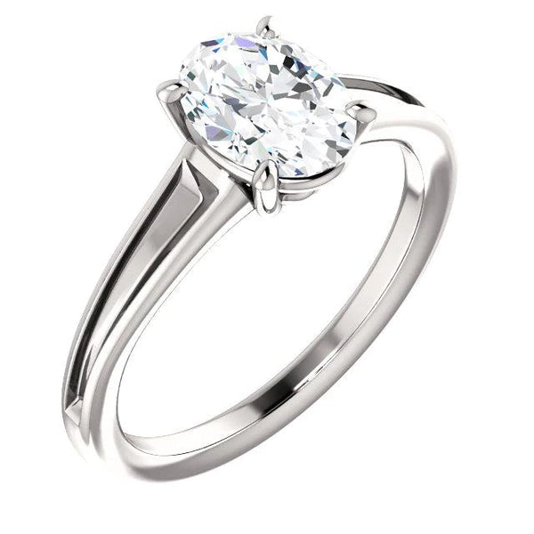  New High Quality Wedding Solitaire White Gold Diamond Anniversary Ring  