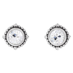 Solitaire Real Natural Earth Mined Diamond Studs Round Old Miner 3 Carats Push Backs Bezel Set