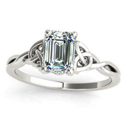 Emerald Cut Natural Earth Mined Diamond Ring 2.50 Carats