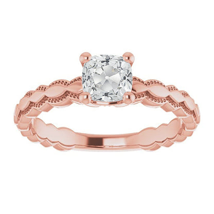 Women Jewelry Solitaire Engagement Ring Old Miner