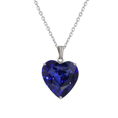 Solitaire Ceylon Sapphire Pendant Jewelry Gold