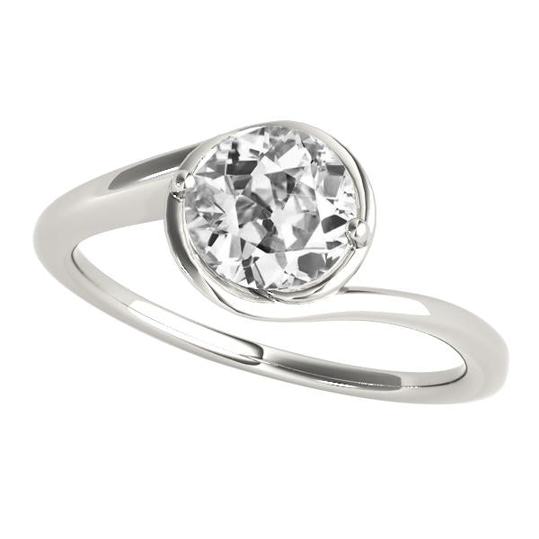 New Style Solitaire Old Miner Diamond Ring Women's Jewelry