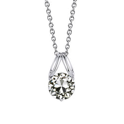 Natural Diamond Pendant 1ct - White Gold 14K