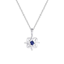 Solitaire Pendant Round Gemstone Star Style With Bail 0.50 Carats