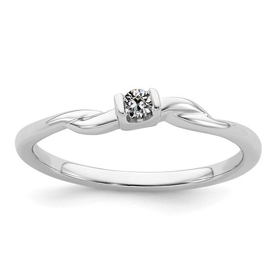 Solitaire Ring Old Miner Cut Diamond Twisted Style Bar Set